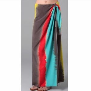 Alice + Olivia Silk TyeDye Maxi Skirt- XS